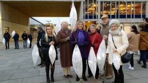 Gathering for the ceremony